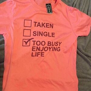 NWT Pink Graphic Tee - Short Sleeve